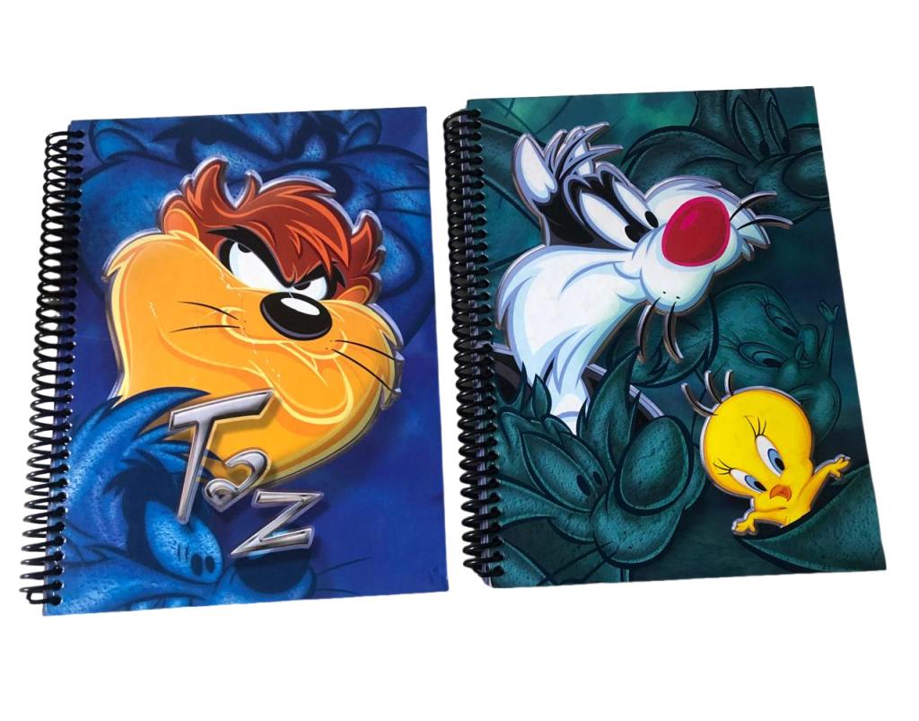 CADERNO C.D. 1X1 LONNEY TUNES AZUL